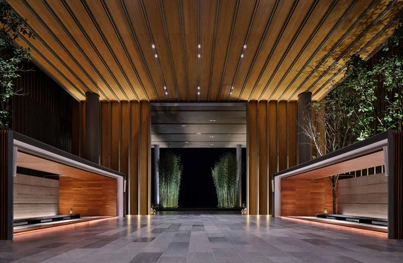 The Edition Hotel entrance architectural photography in Sanya China